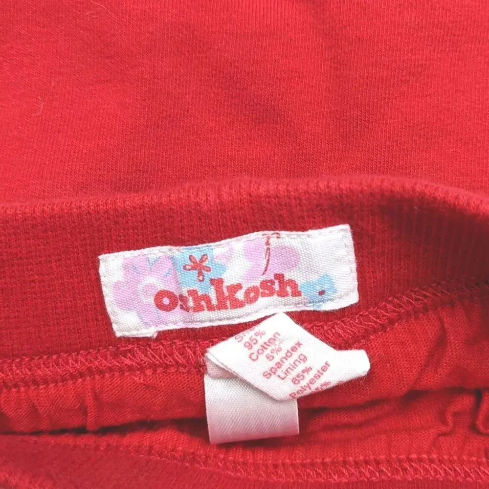 Oshkosh Bgosh Skort Baby Girls Size 3m Red